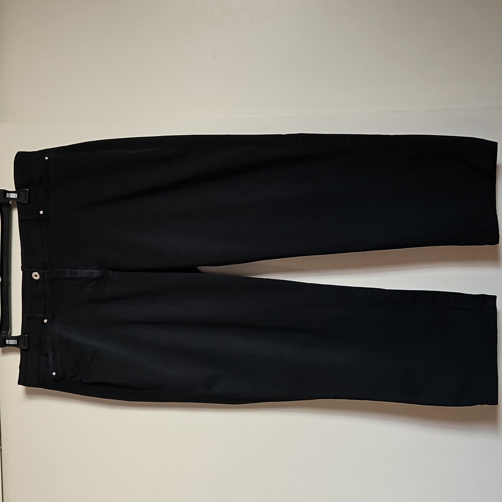 White House Black Market Crop Straight Leg Pants Casual Ribbon Line At Sides 12